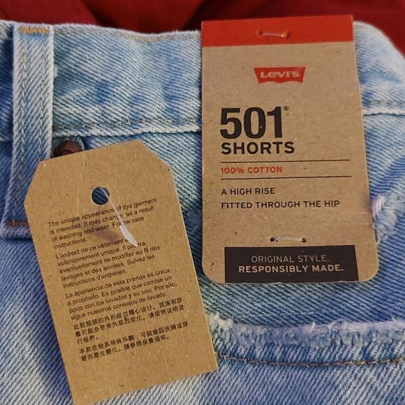 Levi's Original Red Tab Women's 501 Original High-Rise Jean Shorts - Picture 4 of 11